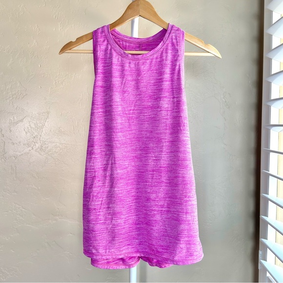 Lululemon Sculpt Tank Heathered Pink Racerback Top - Picture 1 of 7